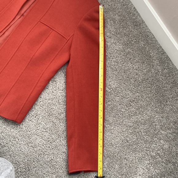 Tahari brown/ orange blazer - Picture 8 of 16